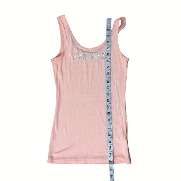 Bebe Y2K Vintage Rhinestone Sparkle Ribbed Tank Top - Picture 9 of 9